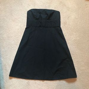 Black strapless dress